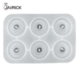 Jewelry Bead Resin Mold with Holes 20/25/30mm Round Bead Silicone Mold Craft