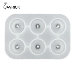 Jewelry Bead Resin Mold with Holes 20/25/30mm Round Bead Silicone Mold Craft