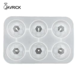 Jewelry Bead Resin Mold with Holes 20/25/30mm Round Bead Silicone Mold Craft