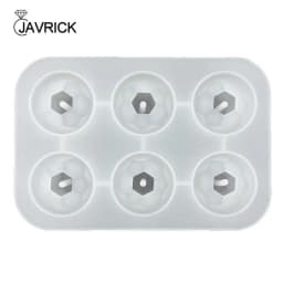 Jewelry Bead Resin Mold with Holes 20/25/30mm Round Bead Silicone Mold Craft