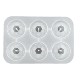 Jewelry Bead Resin Mold with Holes 20/25/30mm Round Bead Silicone Mold Craft