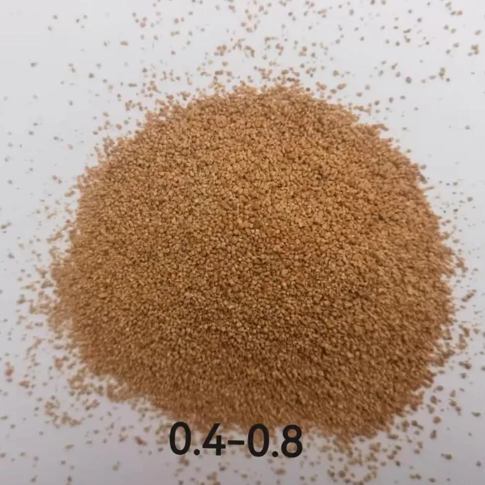 0.4-0.8mm clean carbon deposits from engine valves walnut media polishing material grinding media 1.5kg