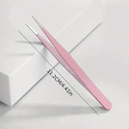 2pcs/lot Pink And Black Color ,Elbow +Straight Head Tweezers, For Diy HandmadeJewelry Making Scrapbooking