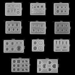 Muti-Style Resin Acrylic Resin Jewelry Tool Silicone Mold Mixed Style Silicone Casting Mold For DIY Jewelry Making Accessories