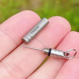 Mini Titanium SIM Card Tray Ejector Tool EDC Portable Key Pendant Ejector Pins Needle Remover for Tech Accessories