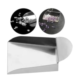 Mini Square Jewelry Shovel for Diamond Beads Pearls Gemstones Scoop Tools with Plate Handle Jewelry Tools