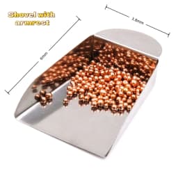Mini Square Jewelry Shovel for Diamond Beads Pearls Gemstones Scoop Tools with Plate Handle Jewelry Tools