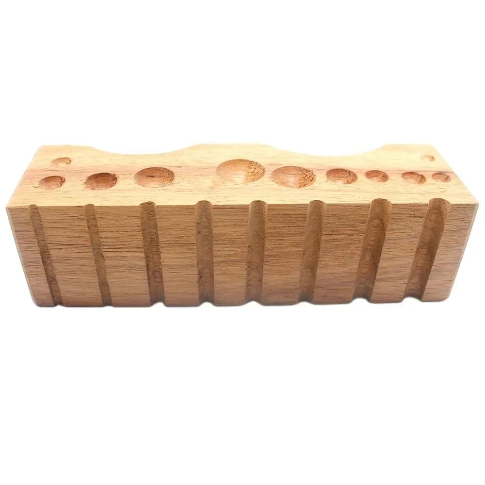 Wood Dapping Swaging Block for Metal Doming Forming Jewelry Tools and Equipment