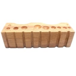 Wood Dapping Swaging Block for Metal Doming Forming Jewelry Tools and Equipment
