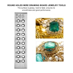 Round Holes Wire Drawing Board Metal Drawplate Professional Jewelry Tools Decorations Jewelry Making Tool Accessory for Jeweler