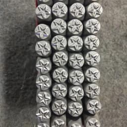 3pcs 3/6/8mm Star DIY Jewelry rings Leather Stamp Star Pentagram Seal Carving Stamping Tool Metal Stamp