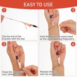Bracelet Helper Tool Jewelry Clasp Helper Fastener Metal Necklace Bracelet Helper Hand Hooking Equipment