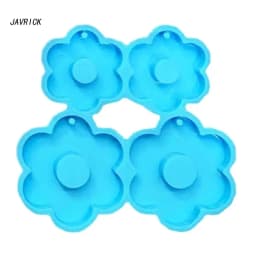 Resin Jewelry Molds,Keychain Resin Mold Flower Silicone Mold for Resin Pendant Keychain,Necklace Earrings,Jewelry Making