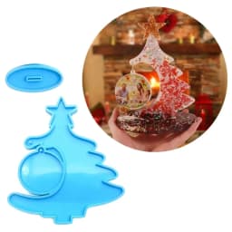 Christmas Epoxy Resin Mold Nonstick Christmas Tree Decorations Silicone Mold DIY Plasters Crafts Table Ornament Tool