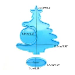 Christmas Epoxy Resin Mold Nonstick Christmas Tree Decorations Silicone Mold DIY Plasters Crafts Table Ornament Tool