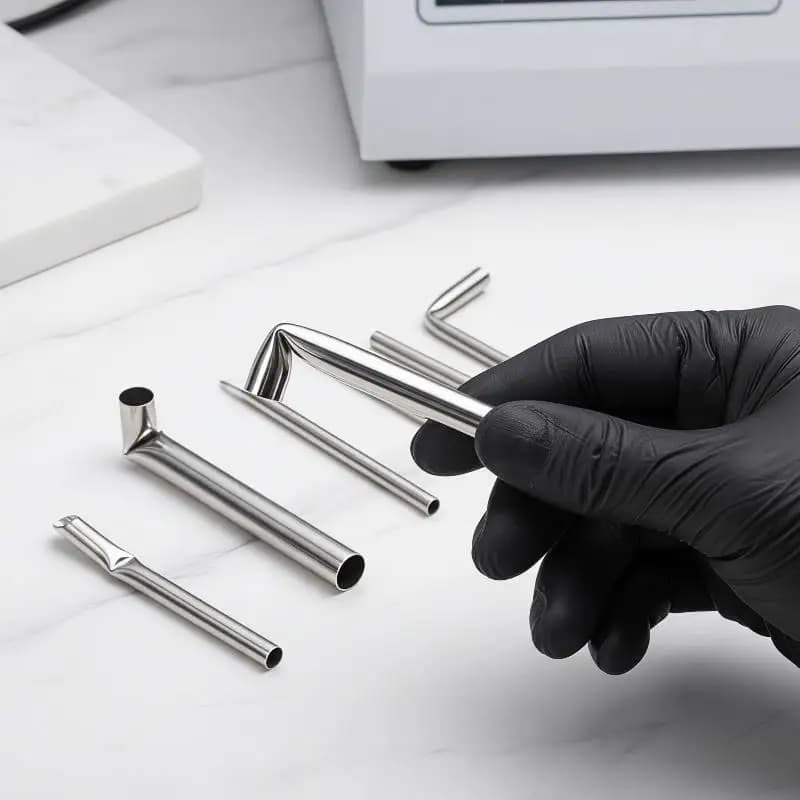 1Pcs Stainless Steel Piercing Tool Body Jewelry Tool Piercing Receiving Tube Accepts Needles Needle Receiving Tube