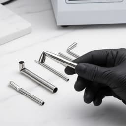 1Pcs Stainless Steel Piercing Tool Body Jewelry Tool Piercing Receiving Tube Accepts Needles Needle Receiving Tube