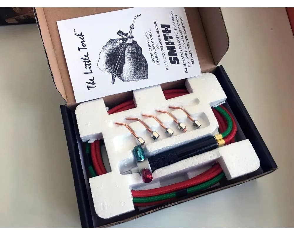 Goldsmith Little Torch Kit Jewel Tools Equipment Jewelry Welding Machine Propane Torch Jewellery Making Tool 1 Set with 5 Tips