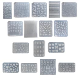 Versatile Art Mold for DIY Decorations Art Decorations Nails DIY Silicone Templates Nails Carving Moulds