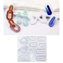R3MC Irregular Earring Pendant Silicone Molds DIY Jewelry Epoxy Resin Mold Non-stick