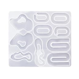 R3MC Irregular Earring Pendant Silicone Molds DIY Jewelry Epoxy Resin Mold Non-stick
