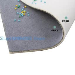 Pack of 2 Gray and Sponge Bead Mats Flocking Beading Trays Jewelry Making Supplies Non-Slip Beading Mat for Women