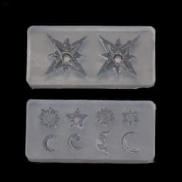 Mini Size Moon Star Sun Resin Jewelry Fillings Resin Silicone Mold Jewelry Making Tools