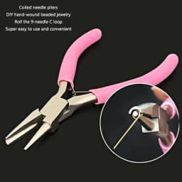 Rolling Needle Pliers Curved Needle Small DIY 5-inch Mini Pliers Winding Pliers Jewelry and Jewelry Pliers Are Made