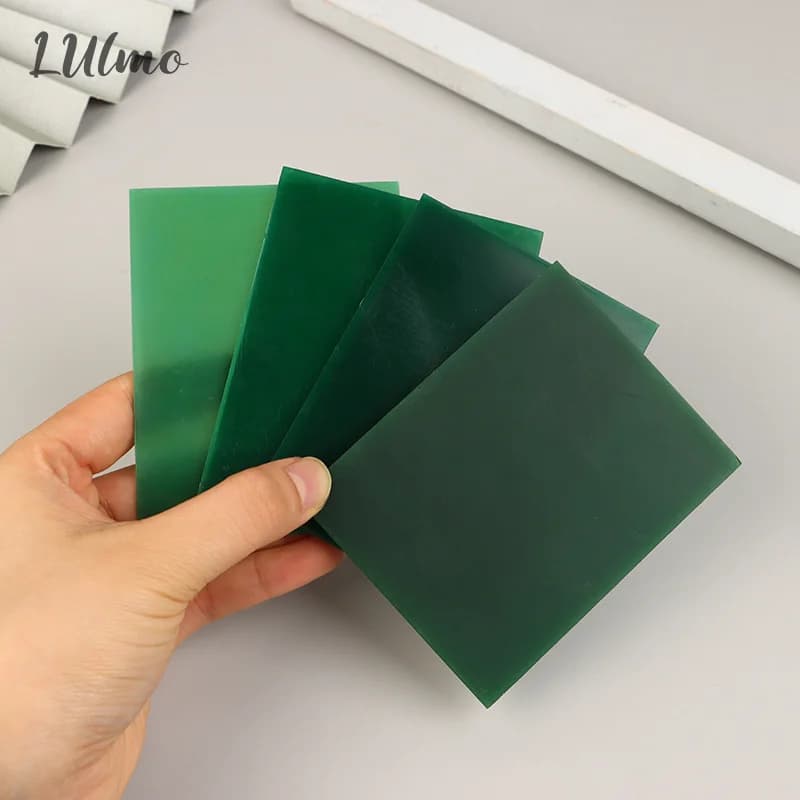Wax Carving Slice 1mm/2mm/3mm/4mm Green Wax Design Carving Jewelry Model DIY Tools