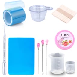 Epoxy Resin Tools Easy Jewelry Making Tools Silicone Workbenches Plastic Beaker Drilling Bits Sticks Disposable Cup Dispenser