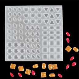 1 Pc Molds for Casting Resin Heart Shaped Round Square Oval Rhombus Triangle Square Polygon Drop Shape Mold for Home Decor
