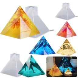 Silicone Pyramid Molds Mold DIY Jewelry Casting Mold for DIY Crafts Art Home Table Decorations R9CF