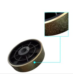 6 inch Diamond Grinding Wheel 150x38x25.4mm Hole with 3pc Sleeve Reducer 19 to 16 to 12.7 Electroplated Alloy Polishing Wheel