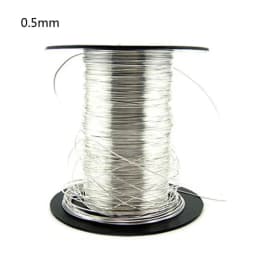 1m 925 Sterling Silver Wire in DIY Jewelry Making 0.3/0.4/0.5/0.6/0.7/0.8/0.9/1.2mm