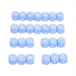 100pc Letter Silicone Beads BPA Free12mm Silicone Bead for Jewelry Necklace Making DIY Pacifier Chain Clips Baby Toys Accessorie
