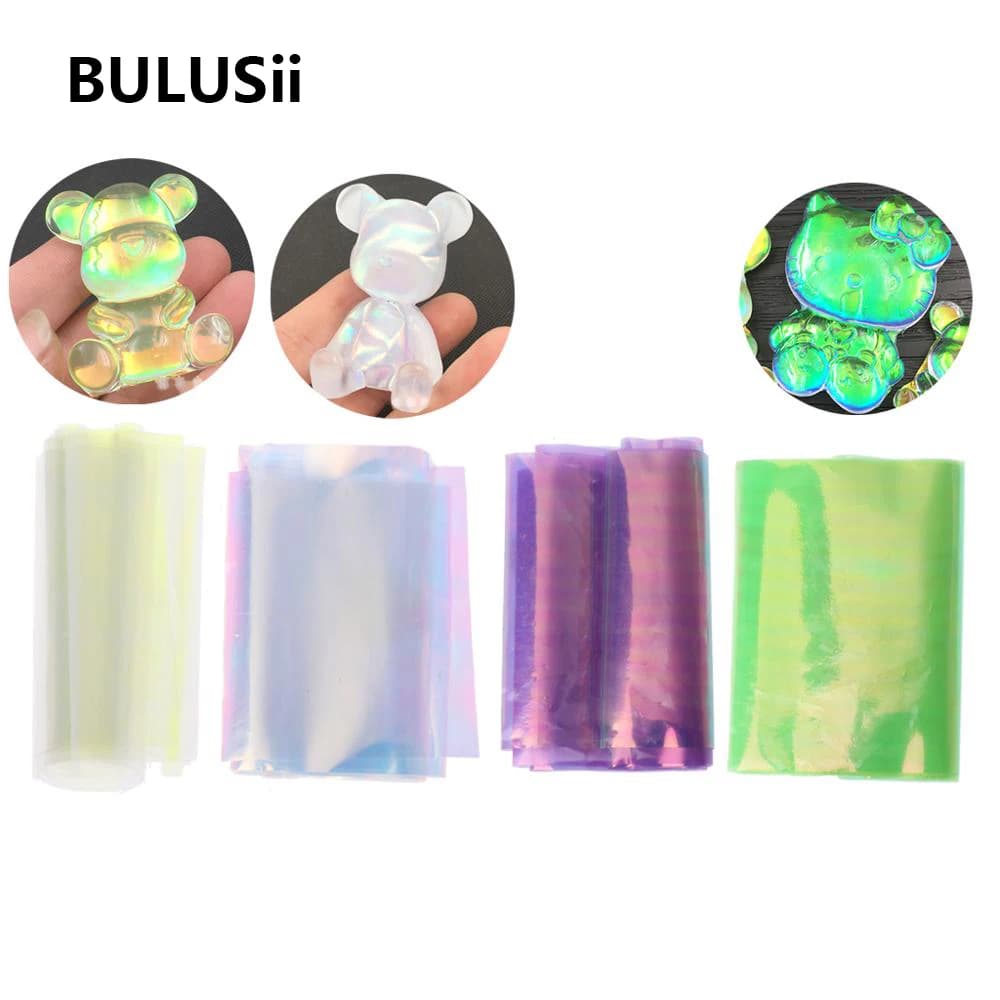 Laser Aurora AB Effect Reflective Mirror Paper DIY Epoxy Resin Jewelry Fillings