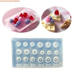 DIY Cute Mini Fruit Theme Treats Silicone Mold Handmade Food Crafts Strawberry and Blueberry Shaped Mould Cake Decorating Tool