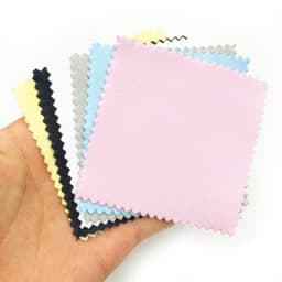 10pcs Silver Polish Polishing Cloth Soft Cleaning Cloth Wipe Wiping Cloth For Silver Gold Jewelry Tools