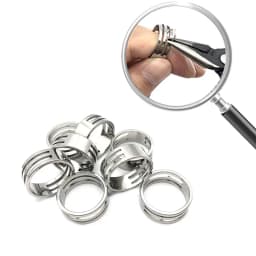 1Pc Stainless Steel Opening Jump Ring 18mm Round Circle Bead Plier Closed Finger Jewelry Tools for DIY Jewelry Making Tool