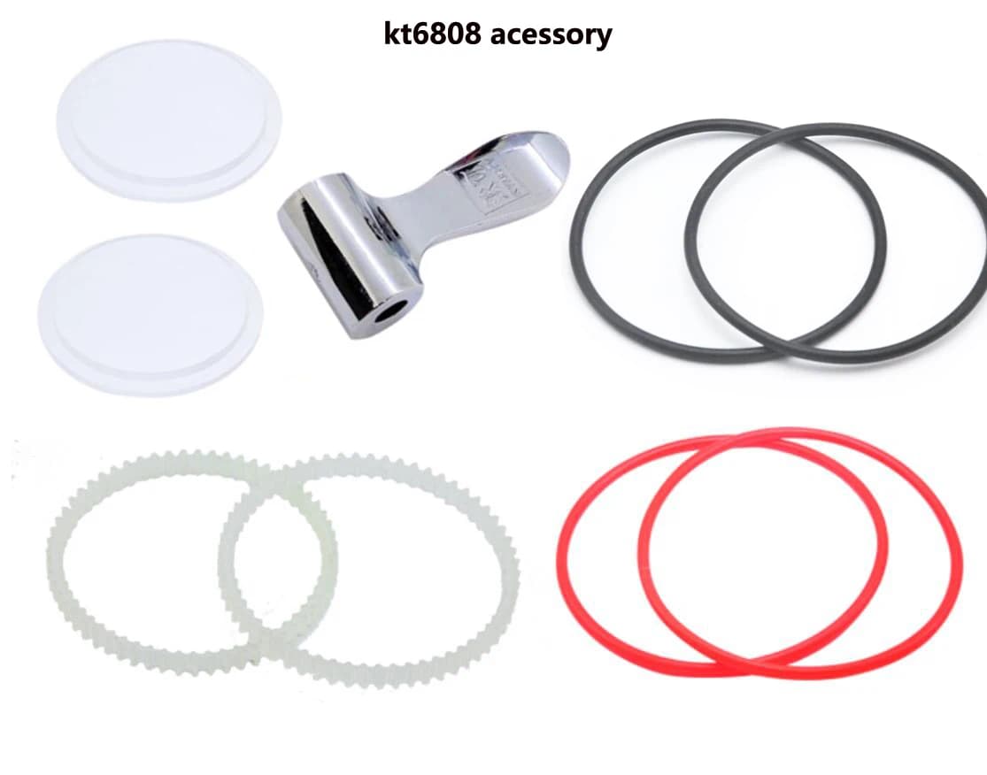 Jewelry Rotary Tumbler Replacement Kit kT6808 Rubber Chain Dentate Strip 90mm Rotary Barrel Cover lid