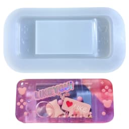 Quicksand Resin Shaker Silicone Molds Video Games DIY Craft Keychain Decorations