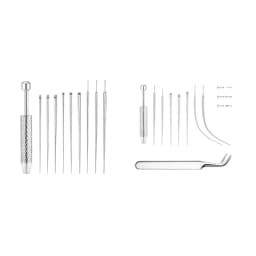 Grasper And Curved Piercing Guide Needle Set For Easy Accurate Body Piercing On Sensitive Skin