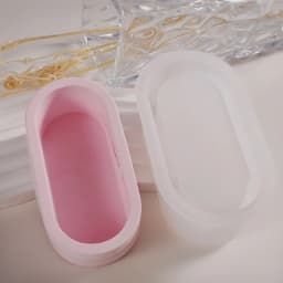 Homemade Succulent Plant Pot Silicone Mold Planter Mold Fashion Oval Jewelry Storage Container Mold DIY Craft