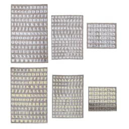 5 Pcs 3mm Alphabet Letters Chunky Glitter Epoxy Resin Decorative Stickers English Letters Numbers UV Epoxy Resin Fillings