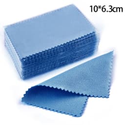 50pcs 10x6.5cm/8x6cm Silver Jewelry Clean Polishing Cloth Soft Clean Wipe Wiping Cloth For Necklaces Rings Jewelry Clean Tools