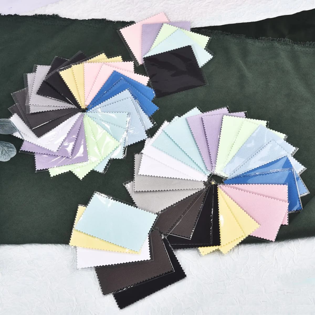 50pcs 10x6.5cm/8x6cm Silver Jewelry Clean Polishing Cloth Soft Clean Wipe Wiping Cloth For Necklaces Rings Jewelry Clean Tools