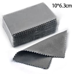 50pcs 10x6.5cm/8x6cm Silver Jewelry Clean Polishing Cloth Soft Clean Wipe Wiping Cloth For Necklaces Rings Jewelry Clean Tools