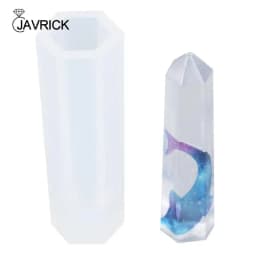 10 Pcs/Set Crystal Point Tower Epoxy Resin Mold Jewelry Pendant Silicone Mould DIY Crafts Ornaments Home Decorations Casting