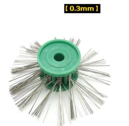 1PCS Mounted Matt Brush Gold Silver Metal Jewelry Mounted Matt Brushes Steel Wire 0.2/0.3/0.45/0.6/0.8/1.0MM