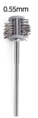 1PCS Mounted Matt Brush Gold Silver Metal Jewelry Mounted Matt Brushes Steel Wire 0.2/0.3/0.45/0.6/0.8/1.0MM